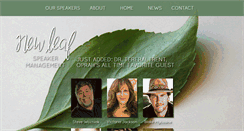 Desktop Screenshot of newleafspeakers.com